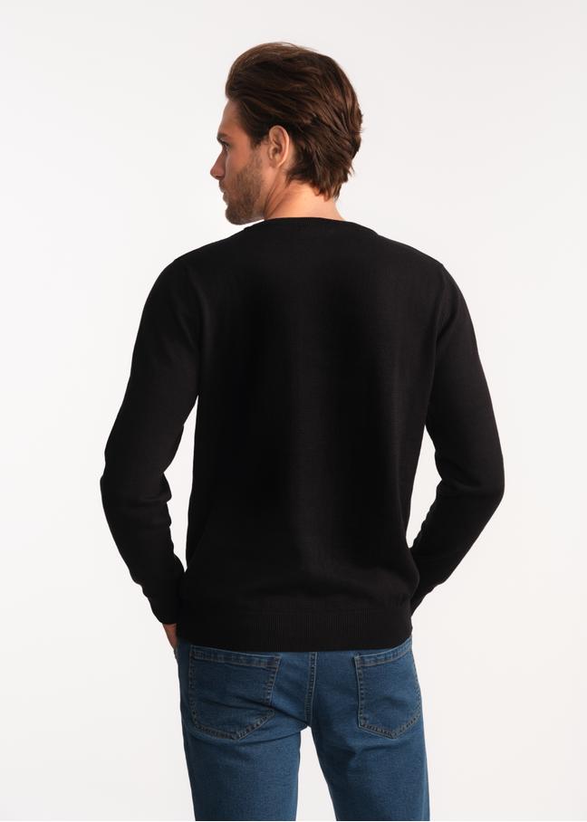 Zielony sweter męski basic