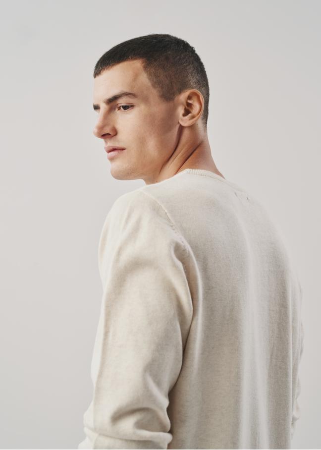 Zielony sweter męski basic