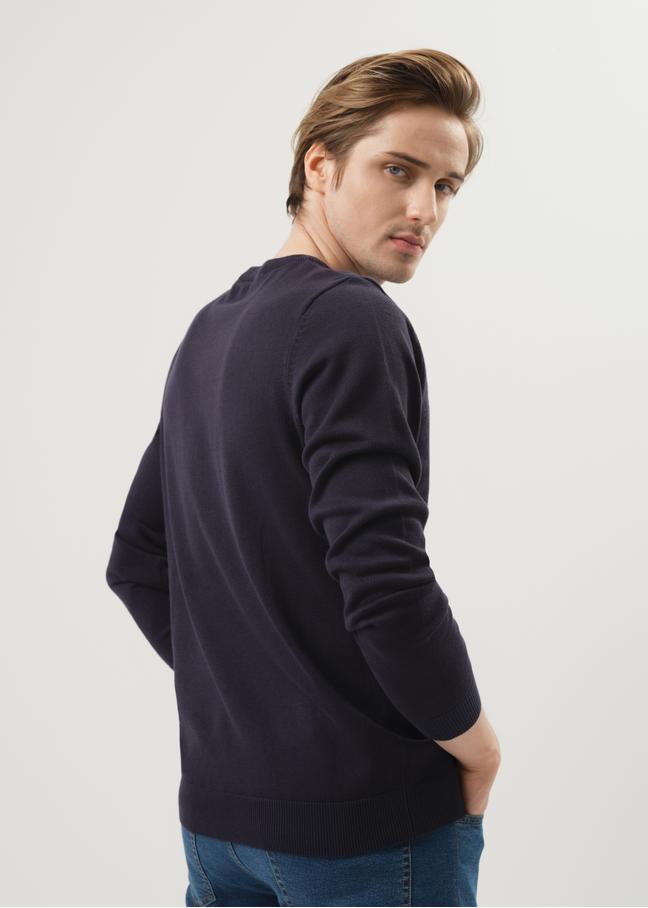 Zielony sweter męski basic