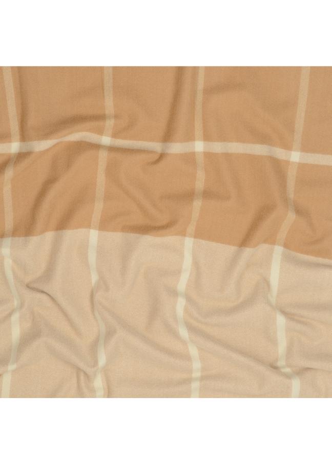 Duży szalik damski w kolorze camel