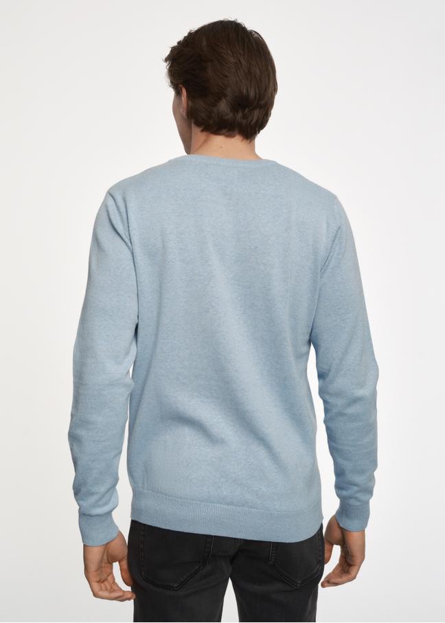 Zielony sweter męski basic
