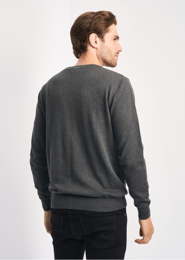 Zielony sweter męski basic
