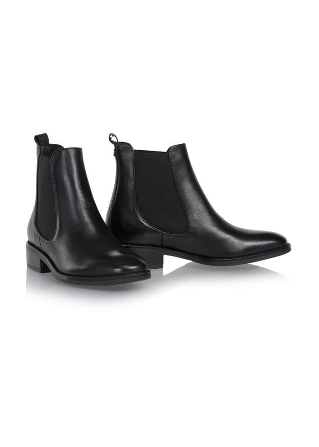 Czarne skórzane buty damskie